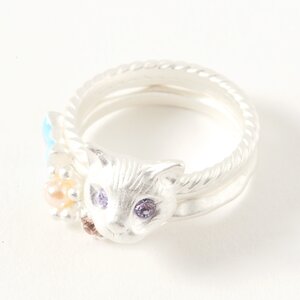 gargle Cats Rings (12) Silver