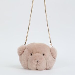 Honey Salon Bear Pochette Pink-Beige