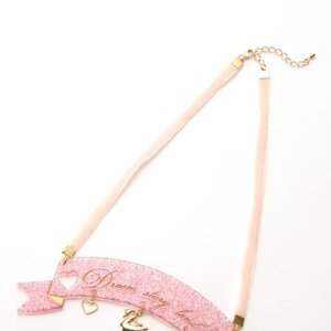 Swankiss Message Choker Pink