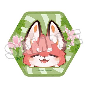 Fluffy Land Pinback Button Smiling