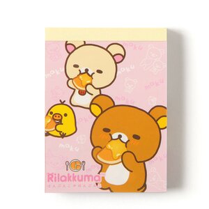 Rilakkuma Sonomama Rilakkkuma Cloth Memo Pads Pink