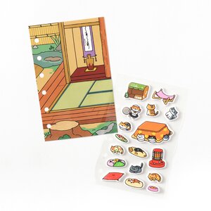 Neko Atsume Nekomori Stickers & Sticker Book Mattari-mori