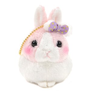 Usa Dama-chan Fuwamoko Ribbon Rabbit Plush Collection (Mini Strap) Mofu Cherry