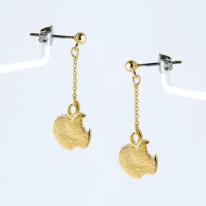 Lilou Bitten Apple Chain Earrings