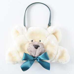 FLAPPER Teddy Bear Pouch Ivory