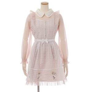 LIZ LISA Margaret Embroidered Dress Pink