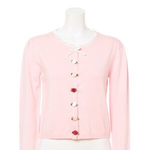 Swankiss Back Lace-up Cardigans Pink