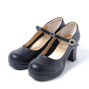 YOSUKE 2015SS Strapped Pumps Black 24