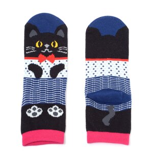 Nagomi Modern Women's Cat Socks Vol. 2 Black Cat