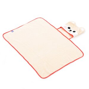 Mameshiba San Kyodai Dog Hooded Blanket Sasuke