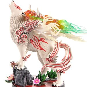 Okami Shiranui Statue: Celestial Howl