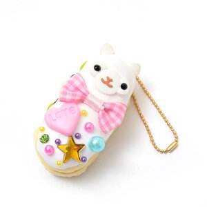 Zeitaku Sweets Amuse Character Keychain Alpacasso Shiro-chan