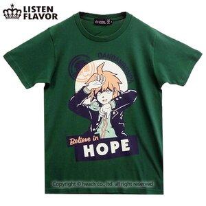 LISTEN FLAVOR Ultimate Lucky Student Makoto Naegi T-Shirt Ivy Green L