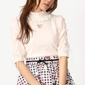 Ank Rouge Bear Cutout Top Pink