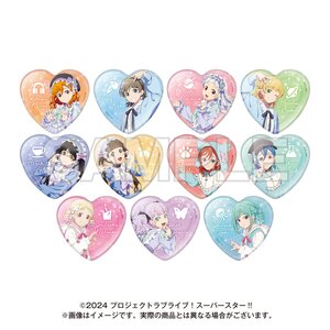 Love Live! Superstar!! Yume Kawa Girly Collection 2025 Random Heart Tin Badge (1 Pack)