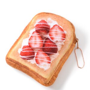 Marude Pan Like a Bread Sliced Bread Pouches Strawberries & Whipped Cream
