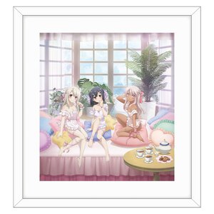 Fate/Kaleid Liner Prisma Illya: Licht - The Nameless Girl Reproduction Art Print Illya & Miyu & Chloe: Apron Ver. [Pre-order]