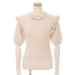 LIZ LISA Rib Knit Top White
