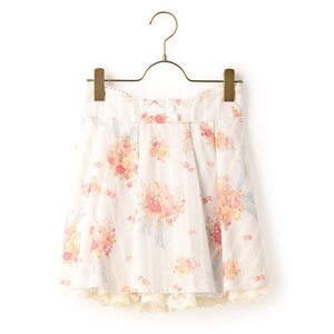 LIZ LISA Bouquet Pattern Sukapan Skirt Blue