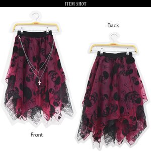 ACDC RAG Skull Long Skirt