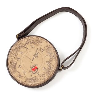 Flapper Clock Shoulder Bag Beige