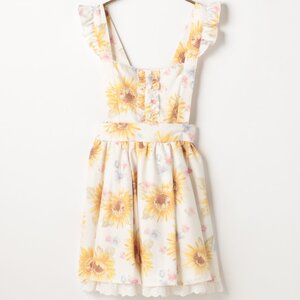 LIZ LISA Sunflower Jumper Skirt White