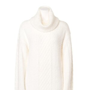 Swankiss Sweety Knit Dress White