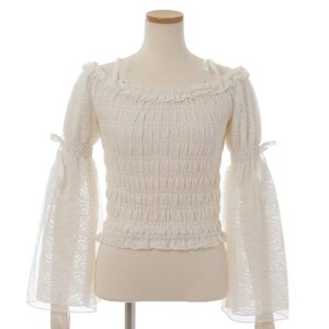 LIZ LISA Lace Off-Shoulder Top White