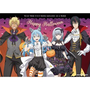 That Time I Got Reincarnated as a Slime B2 Kirakira Cloth Poster Group Halloween [Pre-order]