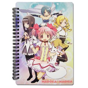 Madoka Magica Key Art Spiral-Bound Notebook