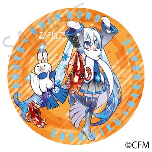 Snow Miku x Hirohako Mega Tin Badge Stand Hakodate Art by NEGI [Pre-order]