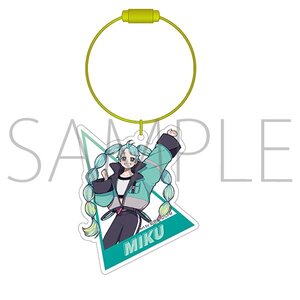 Hatsune Miku Series Yu Kisaragi Sporty Wire Acrylic Keychain Hatsune Miku