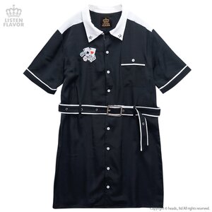 LISTEN FLAVOR Good Luck Bowling Dress Black