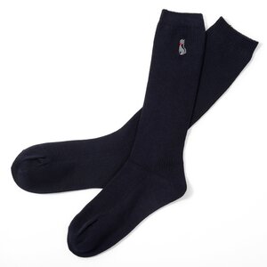 2015AW Cat Quarter Length Socks (29cm) Navy Blue