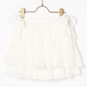 LIZ LISA Pleated Sukapan Skirt White