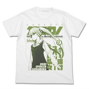 Saekano: How to Raise a Boring Girlfriend Eriri Spencer Sawamura White T-Shirt M