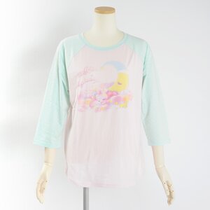milklim Suya Suya Tonight Long-Sleeved Shirt Light Pink x Mint
