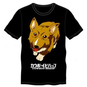 Cowboy Bebop Dog Men's Black T-Shirt S