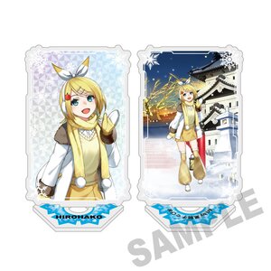 Snow Miku x Hirohako Pirouette Acrylic Stand Hirosaki Kagamine Rin Art by Kurojishi [Pre-order]