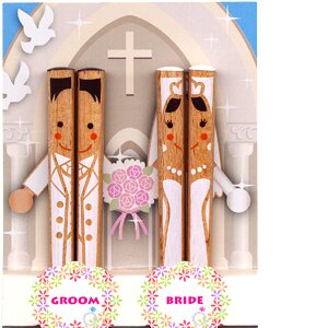 Happy Couple Chopsticks Set Wedding