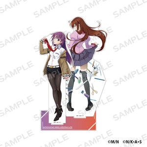 Bakemonogatari x Steins;Gate Big Acrylic Stand Set Hitagi Senjougahara x Kurisu Makise
