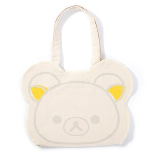 Rilakkuma Die-Cut Pocket Canvas Tote Bag