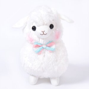 Alpacasso Kids Fuwamoko Ribbon Alpaca Plush Collection (Big) Shiro-chan