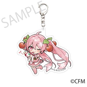 Sakura Miku x Hirohako 2024 Die-cut Acrylic Keychain Pigeon Whistle Hirosaki Art by Kaisake