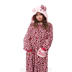 Hello Kitty Pink Leopard Kigurumi