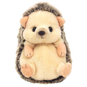 Fluffies Hedgehog Plush Collection S S Beige