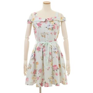 LIZ LISA Vintage Flower Pattern Dress Mint