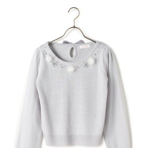 LIZ LISA Pom Pom Sweater Blue