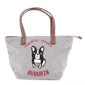 FLAPPER Chicago Buburin Corduroy Tote Bag Gray
