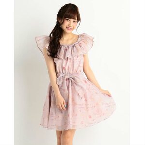 LIZ LISA Ballerina Print Dress Pink